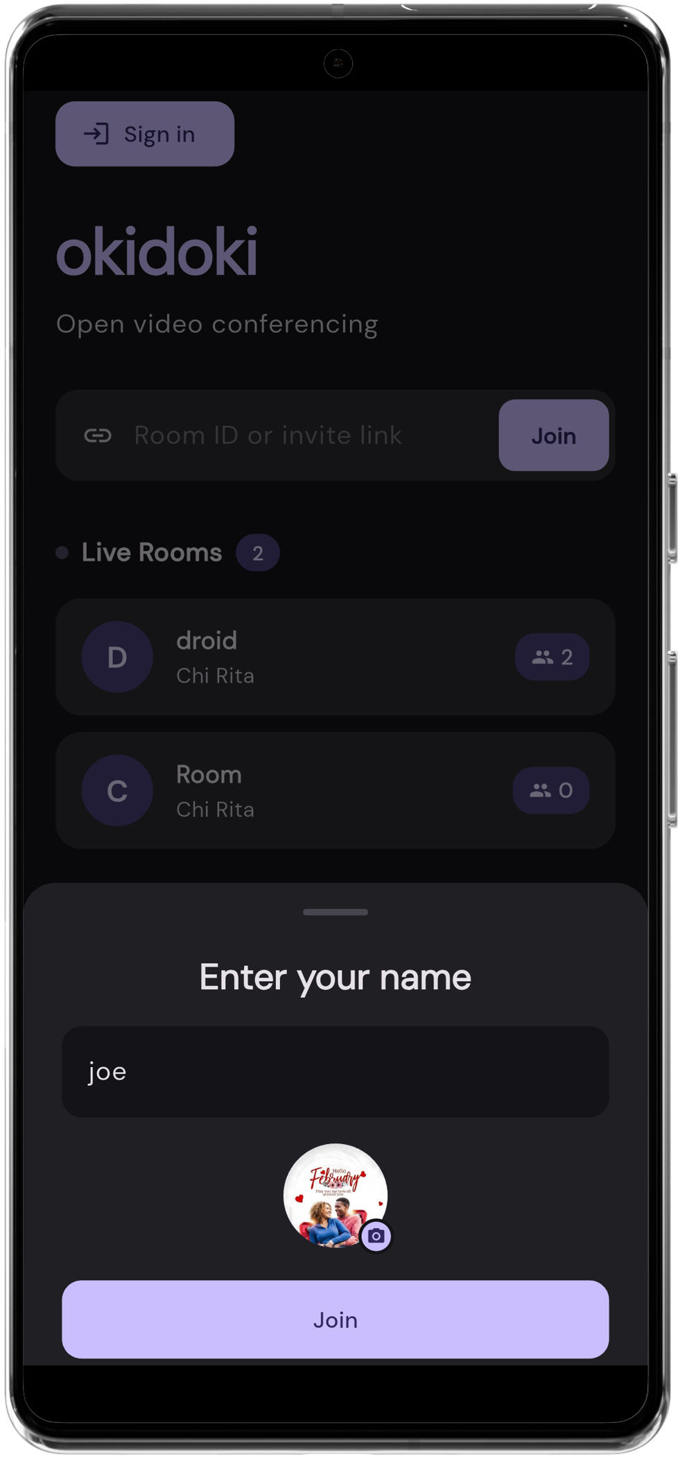 Join as guest