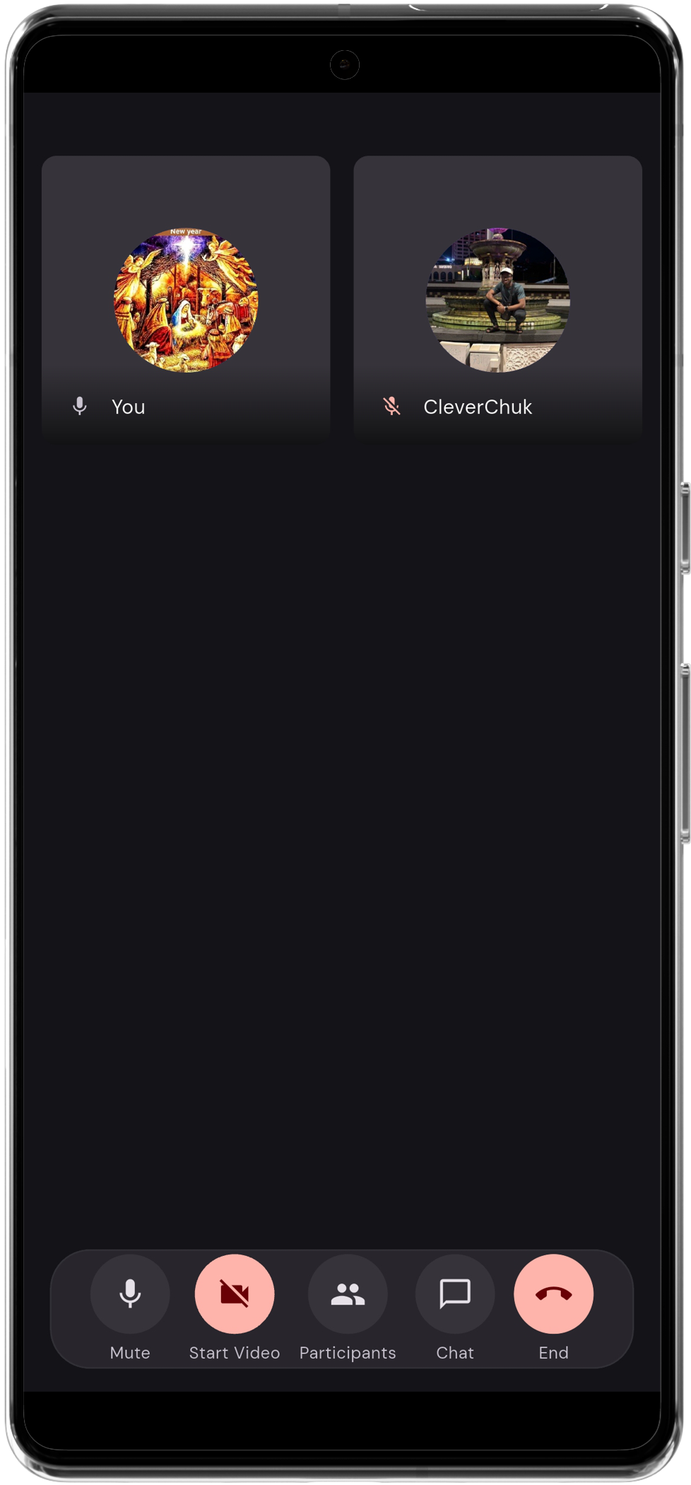 Video call grid
